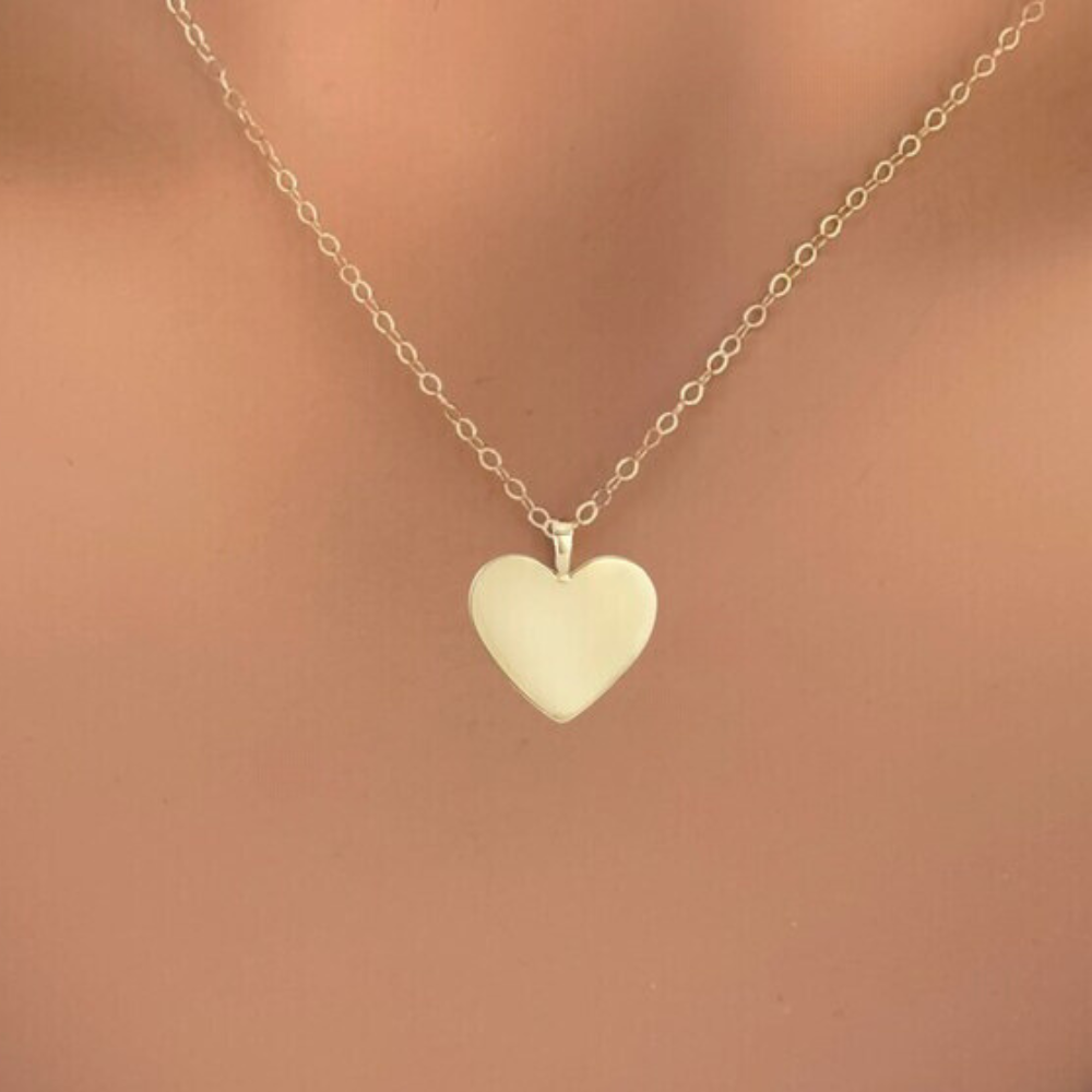 Collana in Argento 925 con Pendente a Forma di Cuore - Made in Italy - ROMA GEMS
