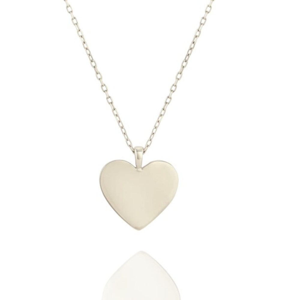 Collana in Argento 925 con Pendente a Forma di Cuore - Made in Italy - ROMA GEMS