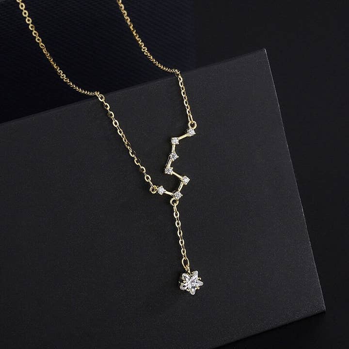 Collana con ciondolo Big Dipper North Star in argento Sterling 925 - ROMA GEMS