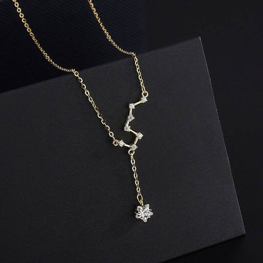 Collana con ciondolo Big Dipper North Star in argento Sterling 925 - ROMA GEMS