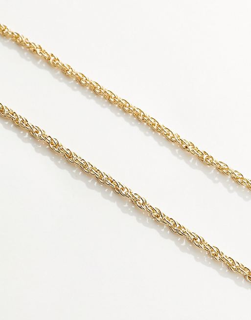 925 Sterling Silver Necklace - Twisted Link - ROMA GEMS