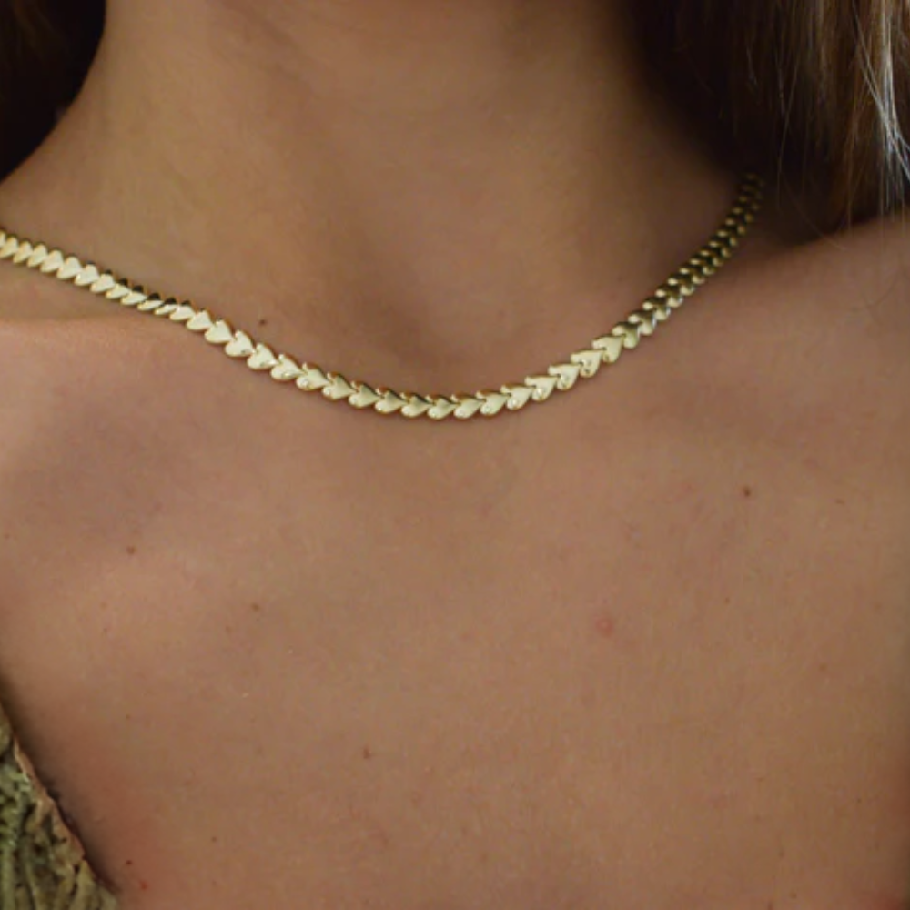 Collana Cuore Filante in Argento 925 - Eleganza Made in Italia - ROMA GEMS
