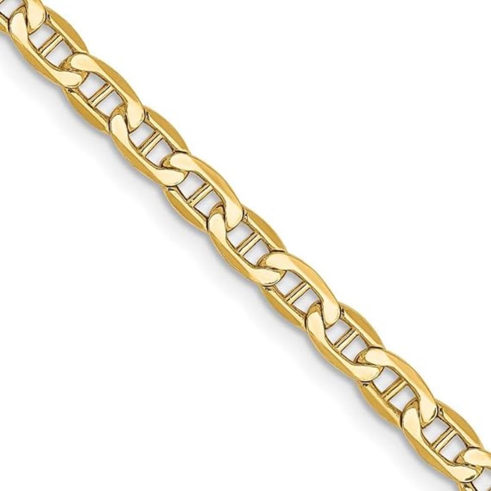 Collana Marinara Italiana in Argento 925 Placcata Oro 18k con Maglie di Ancoraggio - ROMA GEMS