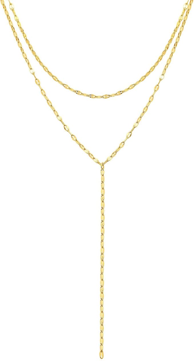 Collana Multifilo con Design a Y in Argento Sterlingo 925 - ROMA GEMS