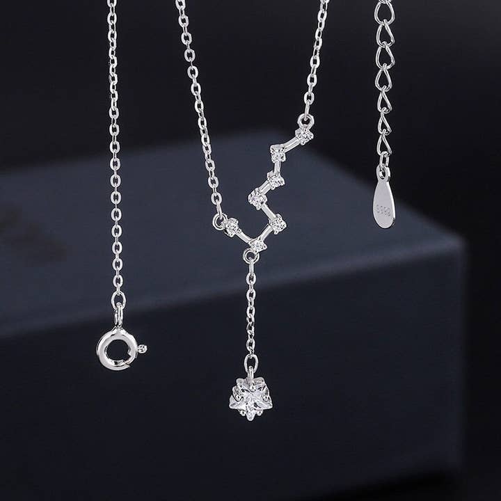 Collana con ciondolo Big Dipper North Star in argento Sterling 925 - ROMA GEMS