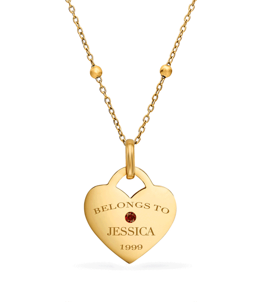 Collana con ciondolo a forma di cuore
