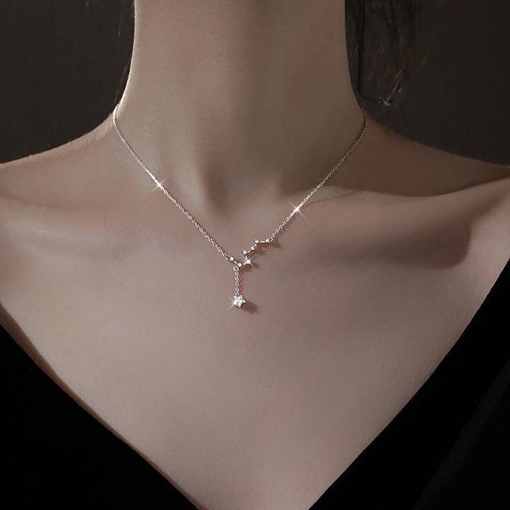 Collana con ciondolo Big Dipper North Star in argento Sterling 925 - ROMA GEMS