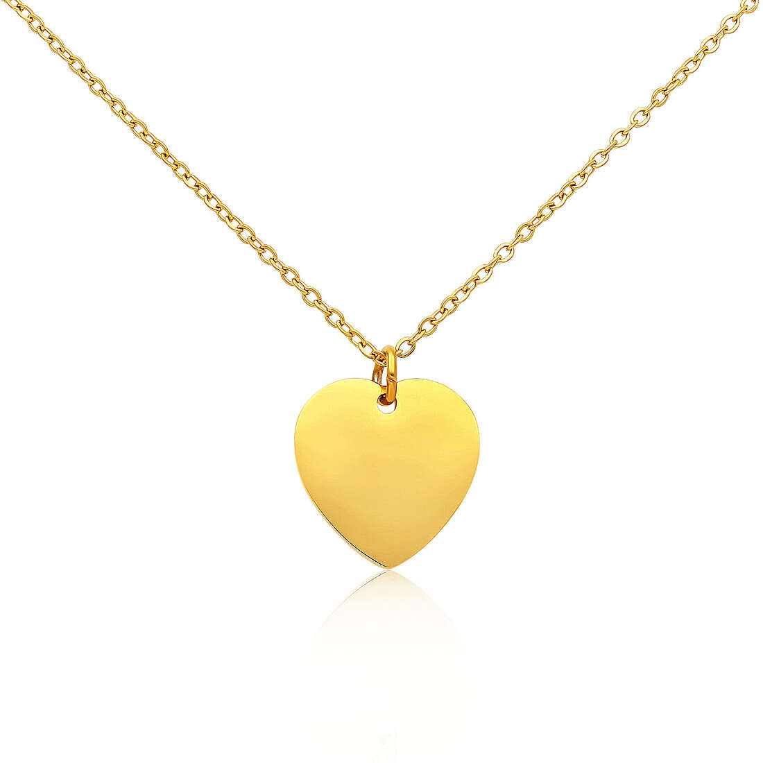 Collana in Argento 925 con Pendente a Forma di Cuore - Made in Italy - ROMA GEMS