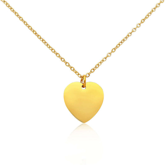 Collana in Argento 925 con Pendente a Forma di Cuore - Made in Italy - ROMA GEMS