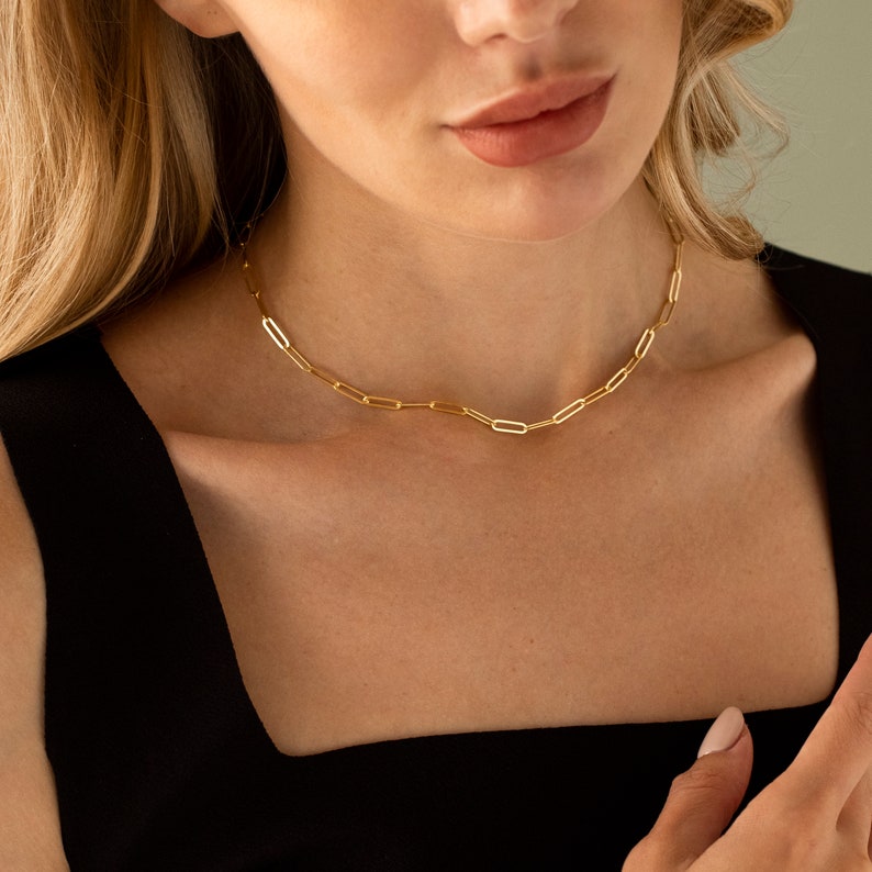 Collana in Argento 925 con Catena Paperclip – Made in Italy - ROMA GEMS