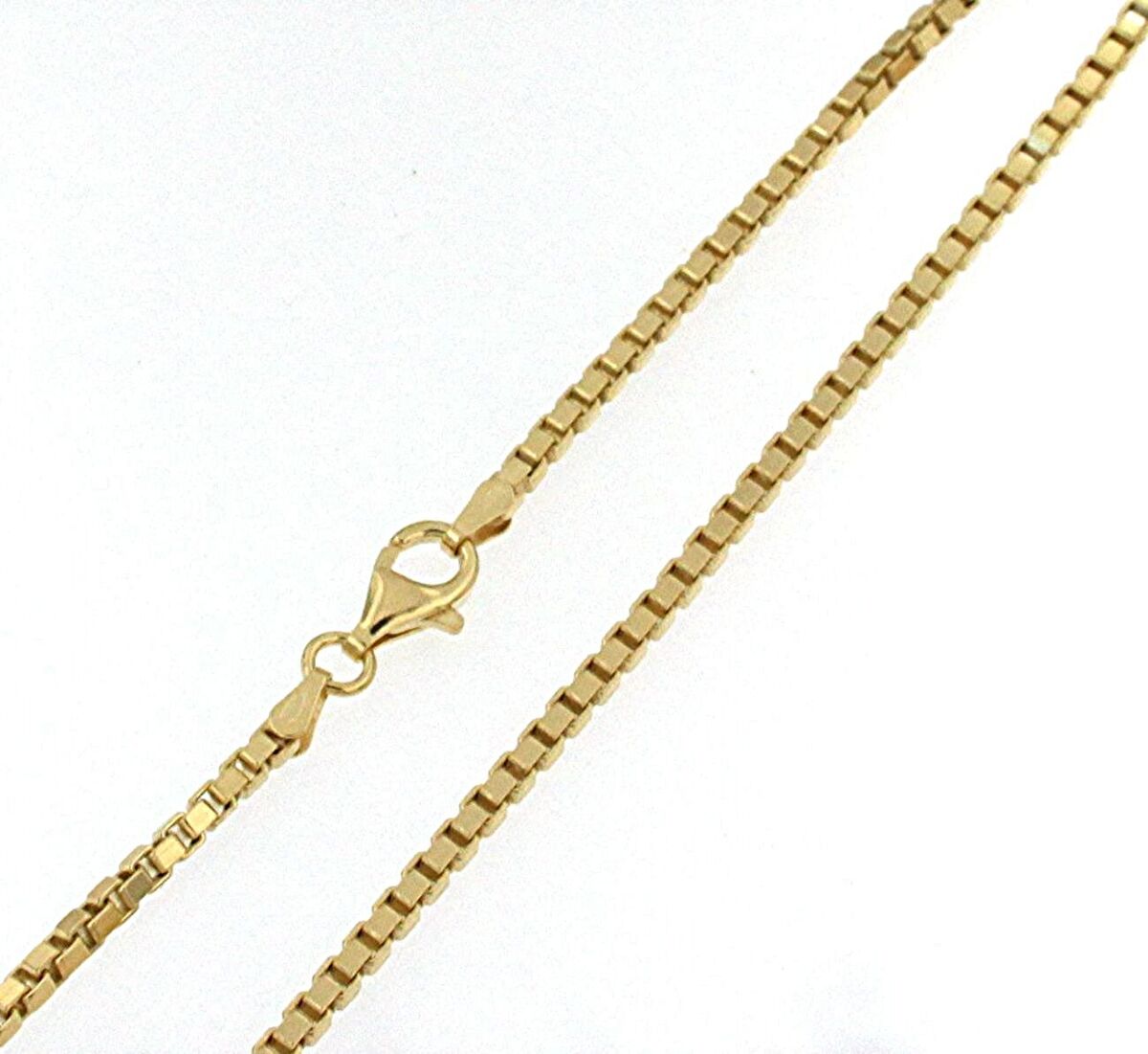 Collana in Argento Sterlingo 925 Placcato Oro - Maglia Veneziana - ROMA GEMS