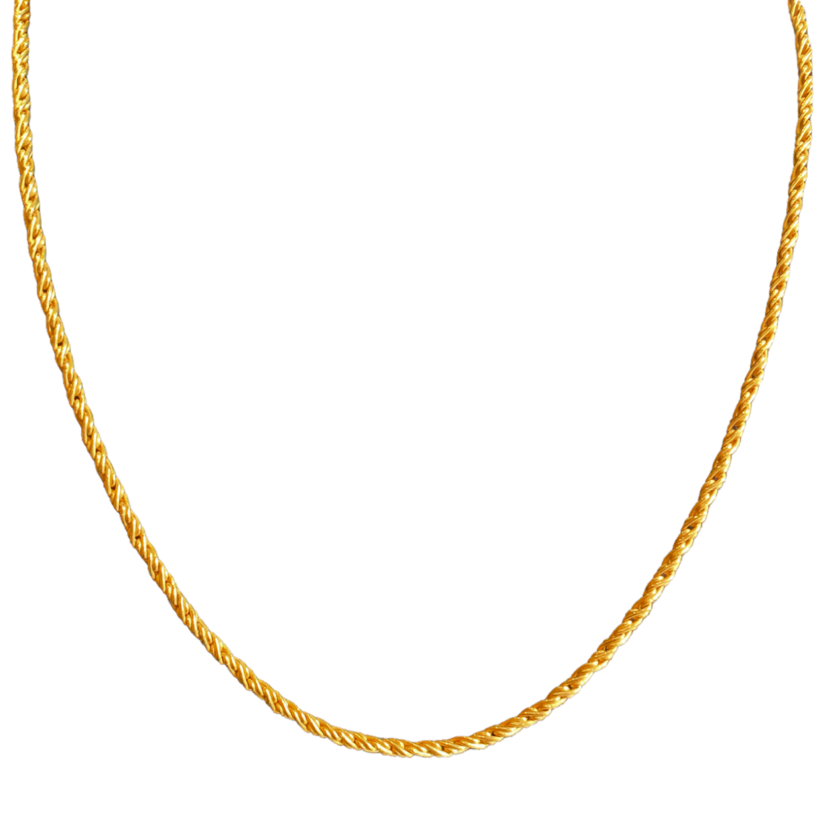 925 Sterling Silver Necklace - Twisted Link - ROMA GEMS